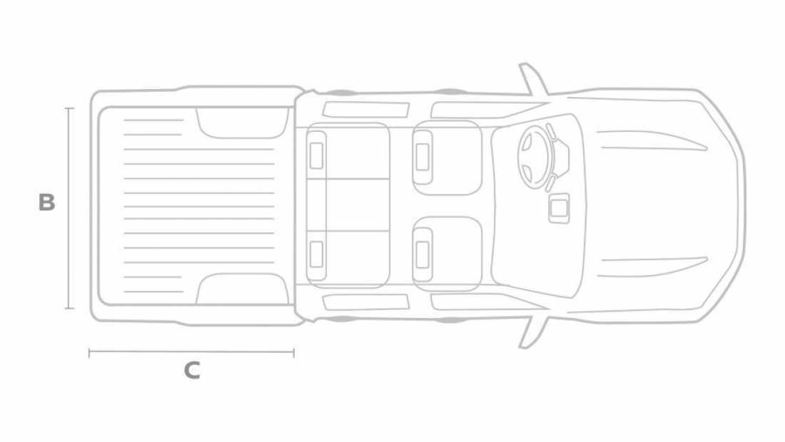 ABD Nissan - Navara - afmetingen - bagageruimte - dubbele cabine