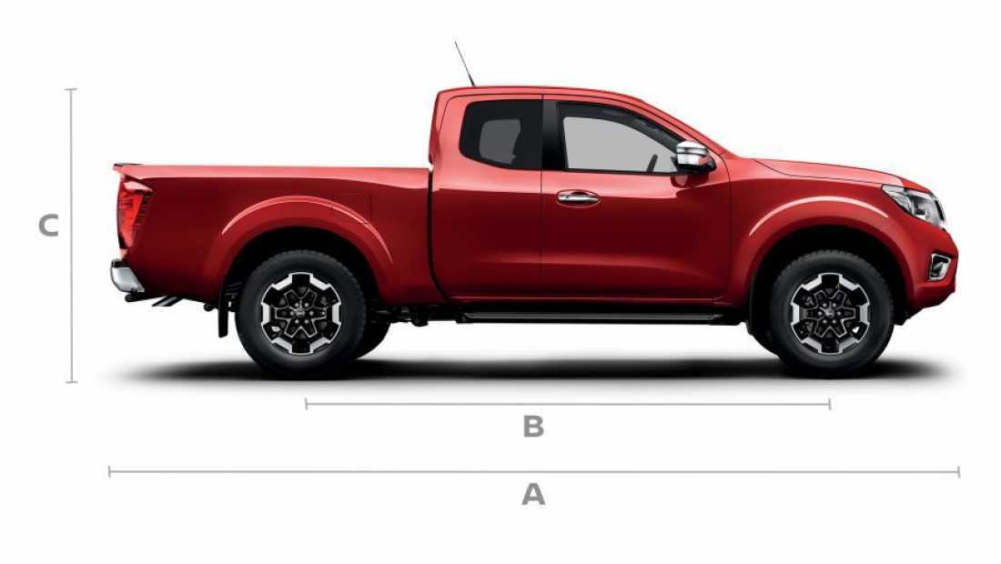 ABD Nissan - Navara - afmetingen